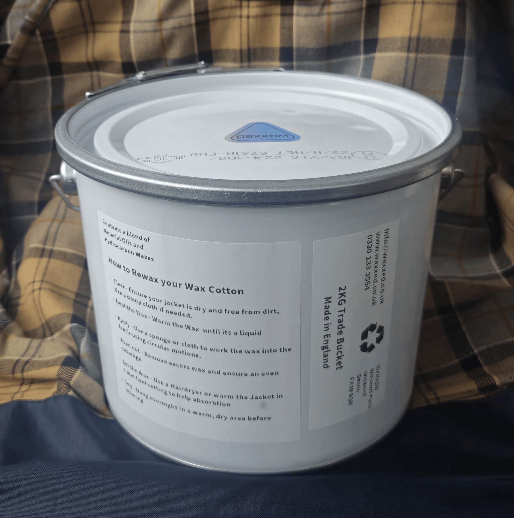 WAXXED® 2KG Trade Bucket - Wax Cotton Dressing - WAXXED